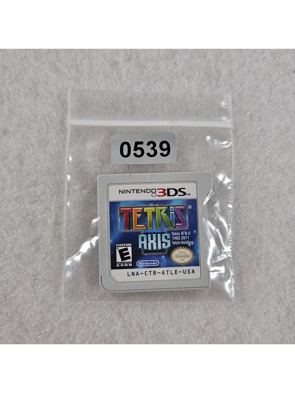 Tetris: Axis (Nintendo 3DS, 2011)